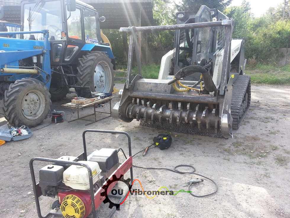 Mulčerio rotoriaus balansavimas naudojant Balanset-1 prietaisą
