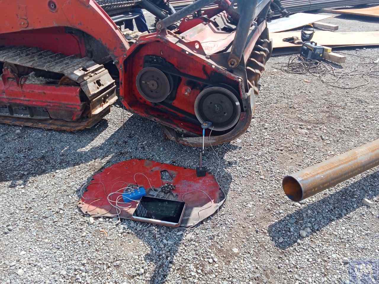 Mulčerio balansavimo rezultatai – prieš ir po